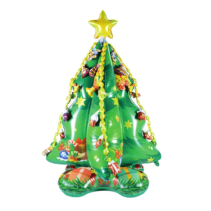 4D מתנפח חג המולד עץ של בלוני מסיבת ערב חג המולד יהיה להיות מעוטר עם אווירה חגיגית