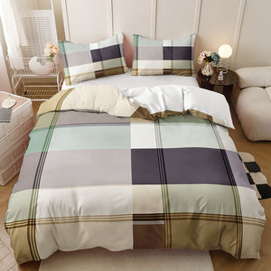 <span class=keywords><strong>ชุด</strong></span>เครื่องนอนที่สามารถปรับแต่งได้พิมพ์ดิจิตอล3D รูปทรงเรขาคณิตที่เรียบง่าย<span class=keywords><strong>ชุด</strong></span>ปลอกผ้านวมนุ่มสบาย - Product Image 4