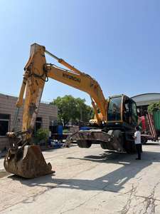 Excavatrice de roue de Hyundai d'occasion de 21 tonnes Prix raisonnable 210-9 Excavatrice 210W-9s avec pelle de pneu de 210W 9t - Product Image 5