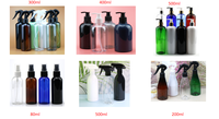 Bouteilles pulvérisatrices à gâchette en plastique PET de 200 ml, 250 ml, 300 ml, 500 ml, petites bouteilles atomiseurs en forme de souris