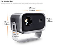 Projecteur LED LCD portable 1080P 720p Full HD, mini projecteur de cinéma maison pour appareils intelligents Android, nouveau mini cinéma maison