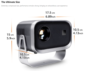 Proyector LED LCD Portátil 1080P 720p Full HD, Mini Proyector para Cine en Casa, Compatible con Dispositivos Inteligentes <span class=keywords><strong>Android</strong></span>, Nuevo Mini Cine en Casa - Product Image 2