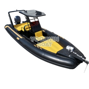 8.6 metre 16 Kişilik Deniz Fiberglas Çok Amaçlı Güçlü Dıştan Takma Motorlu Yarı Sert Şişme Tekne (RIB) Deniz Tuvaleti ile - Product Image 2