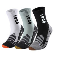 Chaussettes de sport personnalisées OEM KT-0026-384 avec logo et texte, échantillons gratuits, en coton éponge, nylon et Coolmax, pour la course, le cyclisme et le basketball