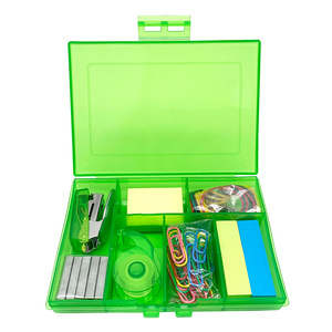 Unionpromo Kit da ufficio Super Deluxe Set di cancelleria in plastica portatile per studenti di <span class=keywords><strong>disegno</strong></span> scolastico - Product Image 2