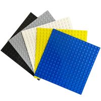 Base Clásica Estándar de 16x16 para Bloques de Construcción de Partículas Pequeñas, Base de un Solo Lado Compatible con las Principales Marcas de Juguetes de Ladrillos