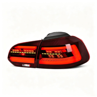 Ensemble de feux arrière LED pour VW Golf 6 MK6 2010-2012, style Golf 8, mise à niveau complète LED, clignotants séquentiels dynamiques, feux arrière