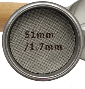 51 53.5 58.5mm 100um 150um 1.7mm baja nirkarat jaring kopi disinter cakram penyaring Espresso Portafilter layar kepingan
