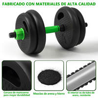 Juego de Mancuernas Ajustables de 10-40 kg en Stock en España para Fitness con Barras Blandas Engrosadas Antideslizantes Multifunción para Uso Doméstico en Brazos