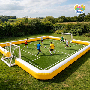 Terrain de football gonflable portable pour 6 joueurs, idéal pour la plage et les parcs, en PVC étanche, pour jeux sportifs en extérieur – Vente chaude - Product Image 1