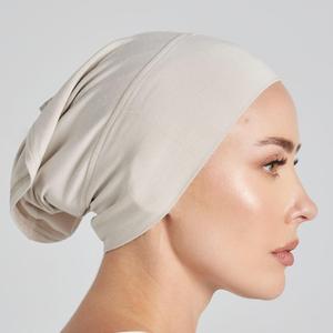 Universal muslim solid color under <b>cap</b> <b>hijab</b> lightweight fit Customizable Lightweight Soft Breathable Stretchy Ladies - Product Image 1