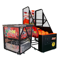 Vente chaude, jeu de tir sportif de loisirs, arcade de basket-ball pliable pour centre de jeux