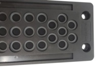 Plaque d'entrée de câble multi-prises détachable, sans halogène, étanche IP65, UL94 V0, pour armoire électrique