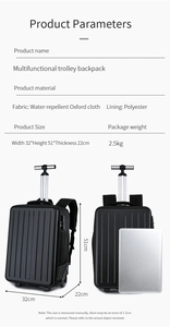 Maleta <span class=keywords><strong>de</strong></span> Viaje con Ruedas, Nueva, Ligera, Portátil, <span class=keywords><strong>de</strong></span> Gran Capacidad, con Carcasa Rígida, para Negocios, Unisex - Product Image 4
