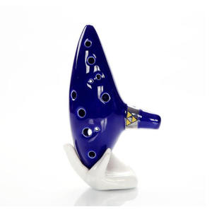 Légende de Zelda Ocarina du temps 12 trous, céramique Zelda Ocarina - Product Image 2