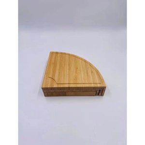 Tabla de Quesos de Bambú con Cajón y Juego de Cuchillos para Servir Queso, Pan, Frutas y Postres, Fabricada con Más de 100 Millones de Bambús - Product Image 4