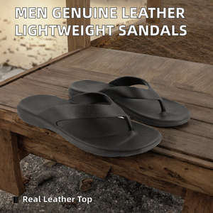 Men Genuine Leather Gladiator Cross Strap <b>Slip</b> on Open Toe Lightweight Summer <b>Slides</b> - Product Image 2
