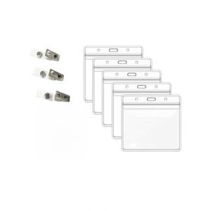 Porte-badge souple en PVC transparent personnalisé et étanche X527-1 pour entreprise, fabriqué à Guangdong - Product Image 1