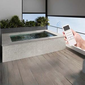 स्मार्ट आउटडोर इलेक्ट्रिक सनस्क्रीन ओपन शेडिंग स्क्रीन विंडप्रूफ बारिश का शटर मंडप अंतर्निहित स्थापना के साथ - Product Image 3