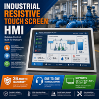 Mochuan - Panel Táctil HMI de 15.6'' con Protocolo Modbus RTU TCP/IP, Controlador de Interfaz Hombre-Máquina Industrial