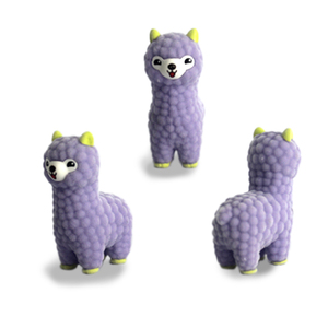 Ensemble de jouets en PVC floqué écologiques, mini figurines de lamas/alpaca kawaii, figurines de jouets promotionnelles miniatures - Product Image 3