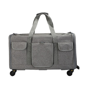 Nuevo diseño de viaje extraíble aerolínea mochila portátil cómoda transpirable Trolley Case Cat Puppy Pet Carriers Dog Carry Bags - Product Image 5