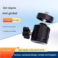 Mini Caméra de Streaming en Direct avec Stabilisateur, Caméra à 360 Degrés, Petit Stabilisateur Sphérique en Alliage d'Aluminium, Pièces de Rechange