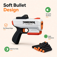 Nouveau Pistolet Lance-Dards en Mousse à Triple Canon avec Éjection de Douilles 2026 – Jouet de Tir Extérieur pour Enfants – Idéal Cadeau