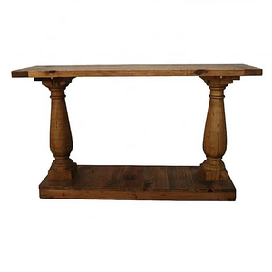 Hl291 lan can phong cách Pháp Châu Âu thủ công cổ điển độc đáo tái chế gỗ lối vào hành lang Bảng điều khiển bằng gỗ - Product Image 3