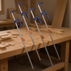 Abrazadera F de 36 Pulgadas de Apertura, Capacidad de 600 Libras, Acero Inoxidable, Tipo Barra Ajustable para Trabajos en Madera - Product Image 2