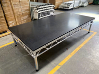 Plateforme de scène portable pour événements de concerts en intérieur/extérieur, structure de scène en aluminium avec structure de treillis