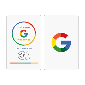 Étiquette de carte en PVC personnalisée NTAG213 NFC <span class=keywords><strong>RFID</strong></span> pour Google TikTok Review Social Media Business Membership Card Payment <span class=keywords><strong>QR</strong></span> Bar <span class=keywords><strong>Code</strong></span> - Product Image 2