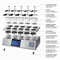 Cuisinière à gaz et électrique en acier inoxydable SEMIKRON, 3000-5000W, multi-brûleurs, allumage électronique, 220V/380V, cuisine d'hôtel