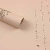 Papier d'emballage floral épais et résistant à l'humidité pour bouquets de fleurs, style minimaliste, pour la Saint-Valentin et les anniversaires