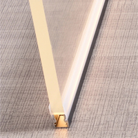 Profilé en aluminium LED pour verre, compatible 5mm 8mm 10mm 12mm, pour étagère vitrée de meuble, clip de fixation, éclairage de fond, vitrine, bande lumineuse