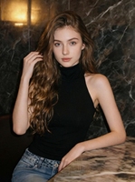 Atasan Rajut Halter Tanpa Lengan yang Chic - Bahan Rib Knit Lembut, Model Slim Fit Seksi untuk Layering Musim Panas atau Acara Malam Hari, Pullover Wanita Trendi