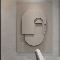 Décoration murale 3D OEM/Vente en gros disponible, style luxe léger, sculpture murale d'hôtel, sculpture murale minimaliste, peinture murale