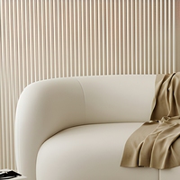 Canapé d'angle en tissu style crème, modulable, amovible et lavable, idéal pour hall d'hôtel et réception