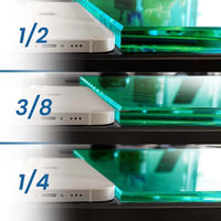 Diskon besar 6mm kaca Tempered tebal atas Panel padat datar untuk dekorasi dan penggunaan antipeluru