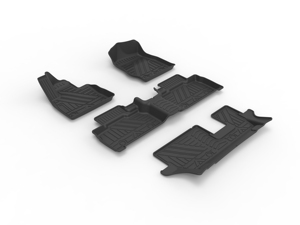 Tapis de sol de voiture Autobo pour Ford Explorer 6 places 2023-2024, TPE toutes saisons, ensemble complet, 100% imperméable, facile à nettoyer - Product Image 2
