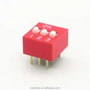 Dip Switch red blue 2.54mm 1 2 3 Bit Original Origin Contact Mini Dip Piano Switch
