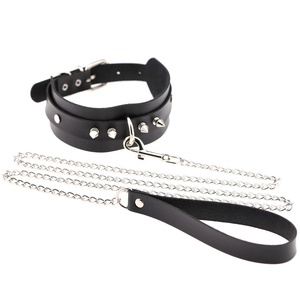 Exaggerated punk rivets studs kraag flirt <span class=keywords><strong>SM</strong></span> choker ketting hondenslaven trekkoord choker ketting - Product Image 1