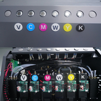 Printer Flatbed 2513 UV cetak tiga G5/G6 untuk logam, kulit, kayu, plastik, kaca, keramik dan cetakan kaku berbentuk