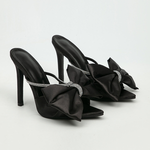 Sandalias de Tacón Alto Rojas con Lazo, Nuevas 2025 - Product Image 4