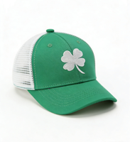 Casquettes de camionneur brodées personnalisées, casquette de baseball verte brodée, casquette pour la Saint-Patrick irlandaise