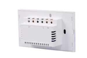 Interruptor de luz de parede smart, receptor de interruptor de luz inteligente wifi 4 gang us padrão tuya dourado