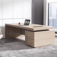 Nouvelle combinaison de bureau et de chaise de style moderne et simple pour directeur, avec finition sans peinture en PVC