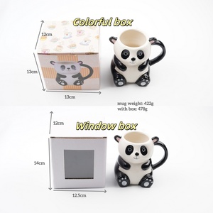 Mug panda personnalisé en forme d'animal Mug 3D unique en grès Cadeau anime mignon et drôle Mug en céramique - Product Image 4