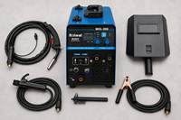 Rolwal Nouvelle soudeuse combinée 4-en-1 économique à onduleur DC MIG/à fil fourré/Lift TIG/MMA