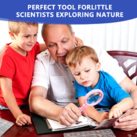 New 6-Piece Educational Toy Magnifying Glass Set for Children Student Outdoor